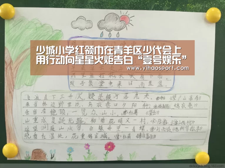 少城小学红领巾在青羊区少代会上用行动向星星火炬告白“壹号娱乐”(图4) 壹号娱乐下载